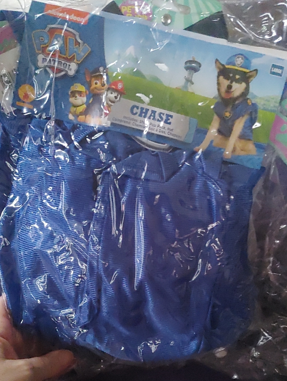 Paw Patrol Chase Blue Dog Vest Costume